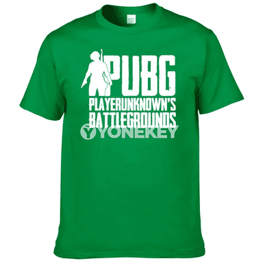 Erkekler üçin ýazlyk PUBG çaply pagta futbolka