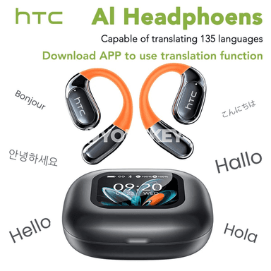 HTC NE27 açyk gulak Bluetooth sport gulaklyk, AI terjime we ENC