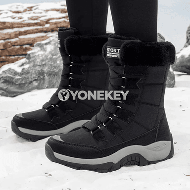 Aýal-gyzlar üçin ýyly gyş topukly boots köwüşler, suwdan goraýjy