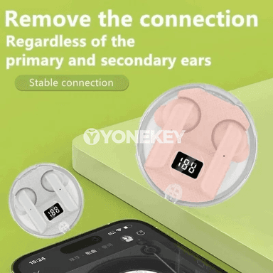 Simsiz TWS Bluetooth gulaklyklar, sport üçin, mikrofonly