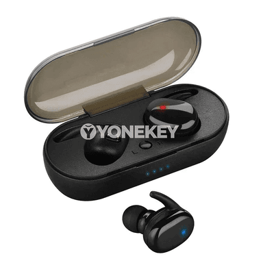 Y30 TWS simsiz Bluetooth nauşnikler, mikrofonly, suwa garşy