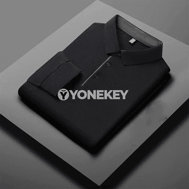 Erkekler üçin ýyly, işewür-stil uzyn ýeňli polo köýnek