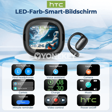 HTC NE58 Bluetooth gulakly, terjimeçi, sport üçin amatly