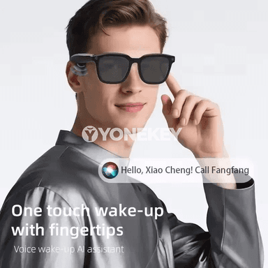 Lenovo AI akylly äýnekler, 8MP kamera, Bluetooth jaň, 4K ýazgy