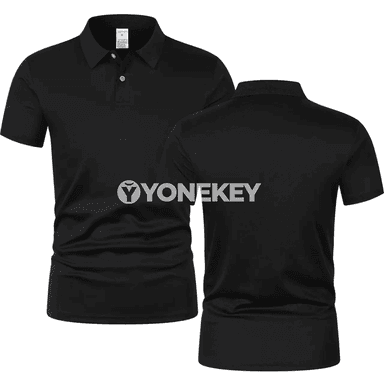 Erkekler üçin 3D çaply, dem alýan, gysga ýeňli polo köýnek