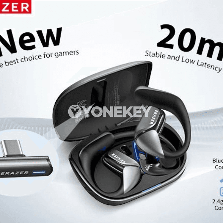 ERAZER XF29 açyk gulak oýun nauşnikleri, 2.4G dongle bilen
