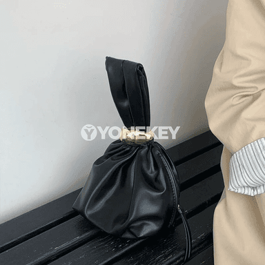 Zenanlar üçin kiçi pu deriden bukulan clutch sumka