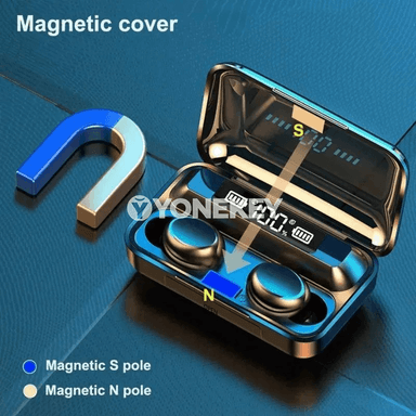 F9 Bluetooth 9D Sport Nauşnikler, Su Geçirmeýän, Mikrofonly, TWS