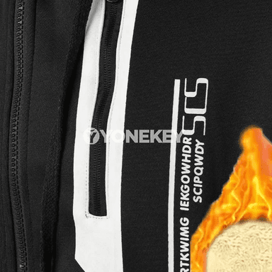 Erkekler üçin gyş ýumşak fleece zipli kapýuşonly kurtka