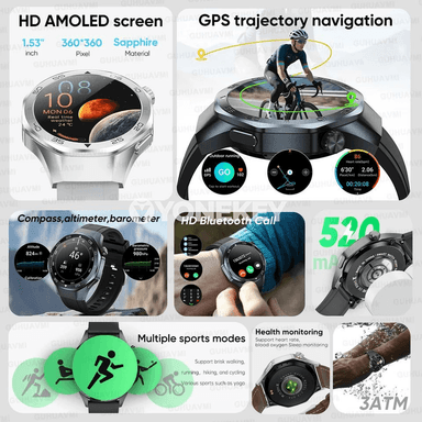 GPS harby akylly sagat, 3ATM, sport we jaň funksiýaly