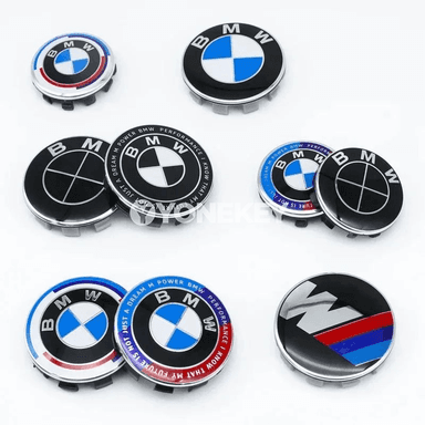 BMW M belgili 56/68 mm tigir merkezi gapaklary, 4 sany