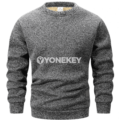 Erkekler üçin ýyly dokalan ýeňil switer, ýokary boýunly, gündelik stil