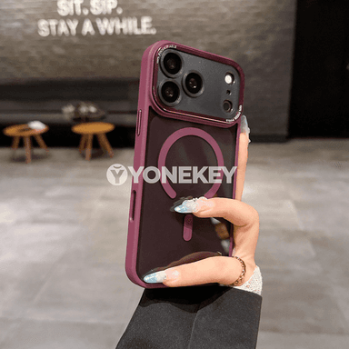 iPhone 11-18 üçin HD açyk magnitli gorag örtügi