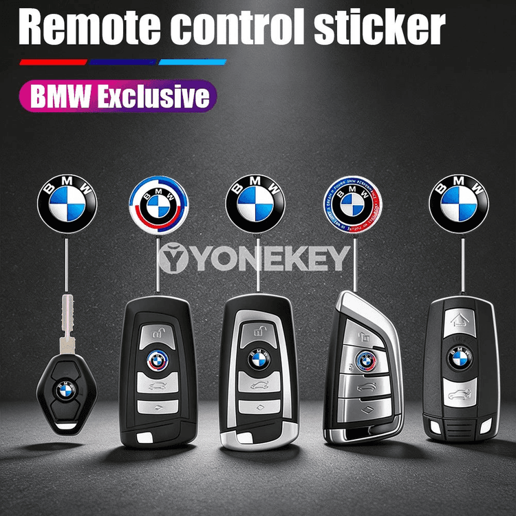 BMW uzakdan açylýan açar üçin 11/14 mm nyşan stikerleri