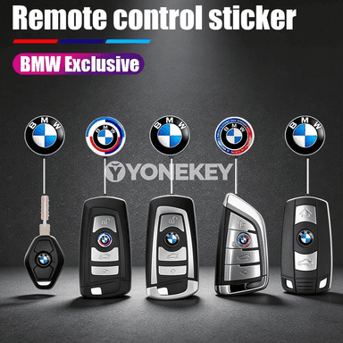 BMW uzakdan açylýan açar üçin 11/14 mm nyşan stikerleri