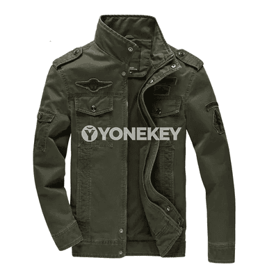 Erkekler üçin harby stil ýeňil kurtka, ýaz-güýz üçin, M-6XL