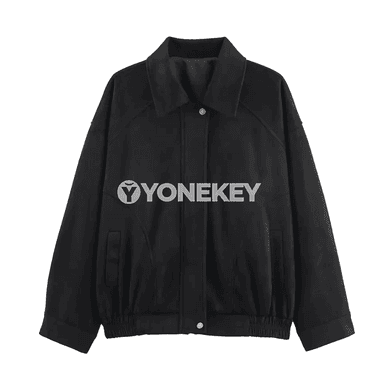 Zenanlar üçin retro pilot jaket, ýaz- güýz üçin gündelik stil