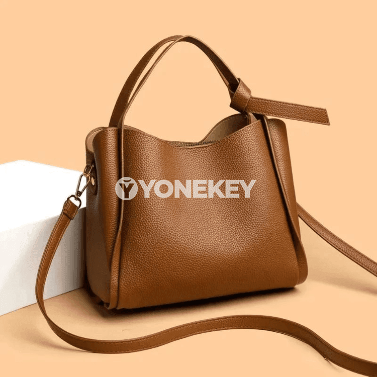 Zenanlar üçin bucket egin sumkasy, PU deri, moda stil