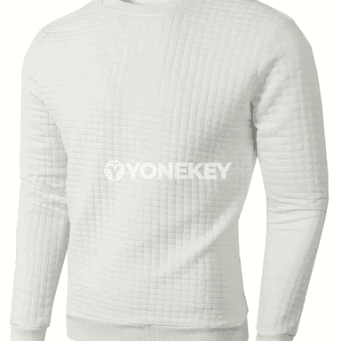 Erkekler üçin ýaz- güýz ýeňil trikotaž sviteri, uzyn ýeňli