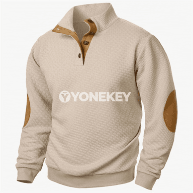 Erkekler üçin retro ýakaly ýaz-güýz switer-kurtka
