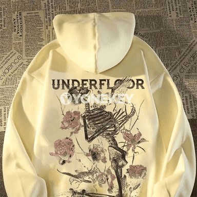 Kapi bilen erkekler üçin giň kesimli grafiki sweatshirt, M-8XL