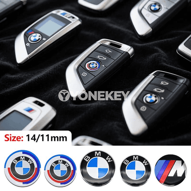 BMW açar üçin 11/14 mm emblem sticker, M Performance 50 ýyllyk