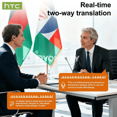HTC NE63 AI terjime nauşnikler, 135 dil, sport we oýun üçin