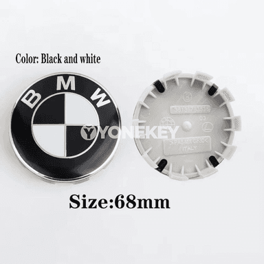 BMW üçin 68/56 mm 4 dänelik tigir merkezi kapagy sticker