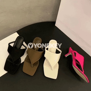 Dem alýan kesikli zenan sandal — tomusky, pes ökjeli