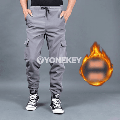 Erkekler üçin ýyly galyň looser balaklar, güýz-gyş üçin