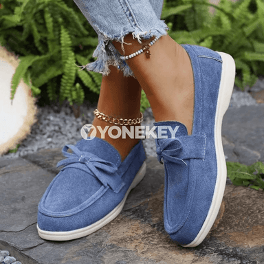 Zenanlar üçin maýda galstukly loafer köwüşler, güýz täze model