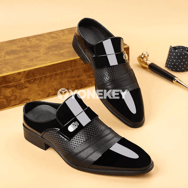 Erkekler üçin kaşaň resmi köwüşler, slip-on görnüş