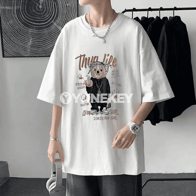 Erkekler üçin aýnaw gözenek nagyşly giň futbolka, 8XL çenli