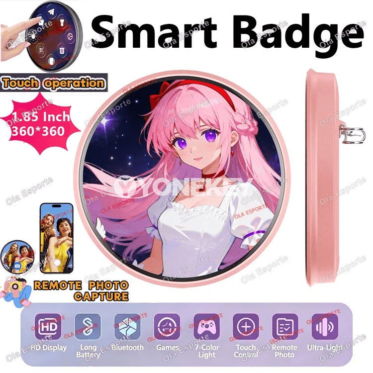 Anime elektron belgili akylly displeý pin, LED ekranly sowgat