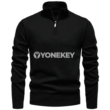 Erkekler üçin ýeňil ýarym fermuarly stend goragly sviter