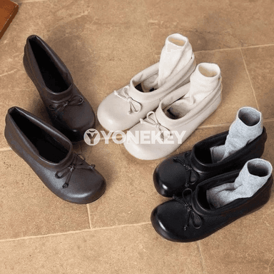 Aýal-gyzlar üçin moda tekiz topukly, ýyly, süýşmez aýakgap