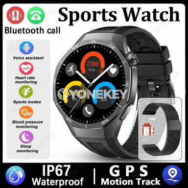 Hw12 GPS akylly sagat, AMOLED ekranly, sport we saglyk üçin