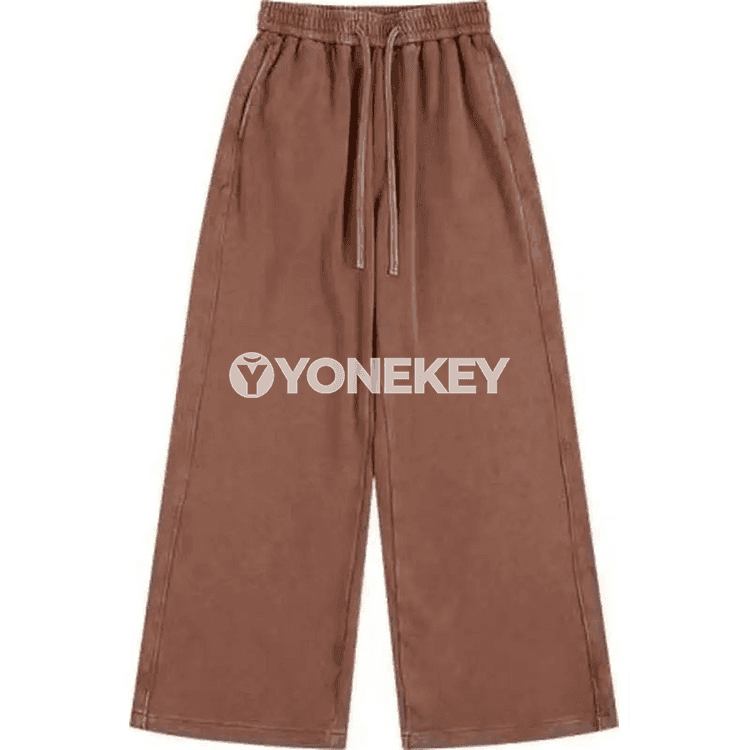 Agramly vintage erkek balaklar, giň göni kesimli, gündelik rahat stil