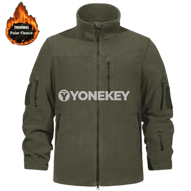 Erkekler üçin ýyly fleýz jaket, fermuarly, gyş üçin windproof model