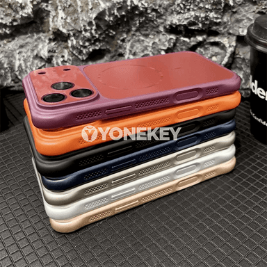 iPhone üçin magnitli mat gara gapak, zarba garşy lens goragly