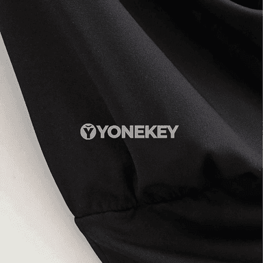 Zenanlar üçin slim fit metal halkaly ýeňsiz top, V boýun