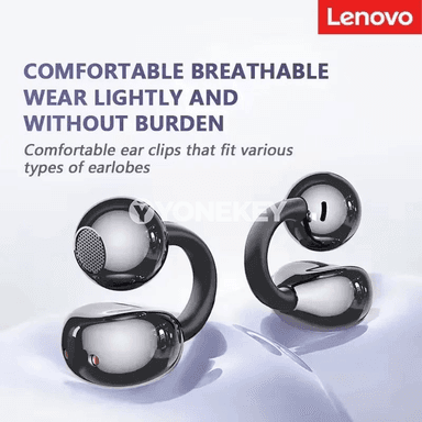 Lenovo TA410 simsiz TWS gulak içi nauşnikler, HD ses we güýçli batareýa