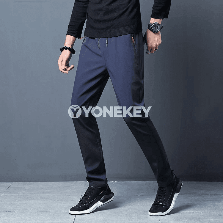 Erkekler üçin gündelik klassik balaklar — elastik boýun, slim fit