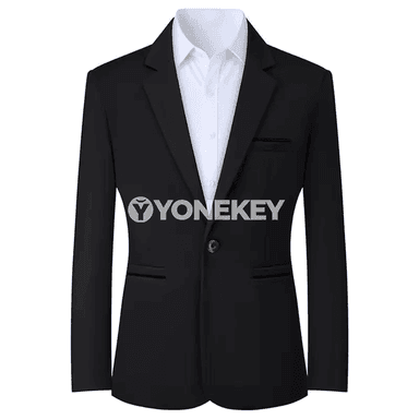 Erkekler üçin resmi blazer, bir düwmeli, slim fit, ýaz-küz