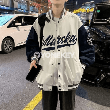 Erkekler üçin güýzki baseball kurtka, şäher stili