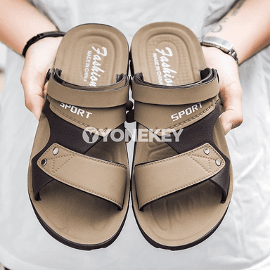 Erkekler üçin tomuslaýyn sandal we şypbyk görnüşli rahat aýakgaplar