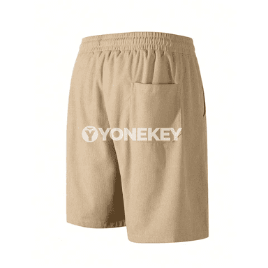 Erkekleriň ýazlyk baggy şortikleri, rahat we ýeňil gündelik model