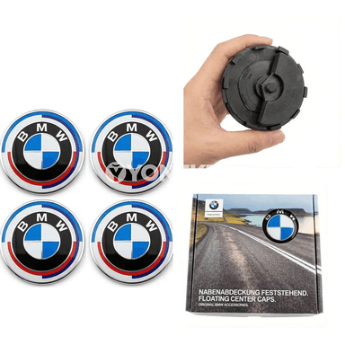 BMW tiginiň merkezi üçin magnitli 56/68 mm hub kapsy