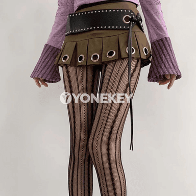 Zenanlar üçin ýeňil fishnet kolgotka, geometrik nagyşly