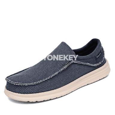 Dem alýan erkekler üçin kanwa loafer köwüşler, ýeňil we gündelik stil